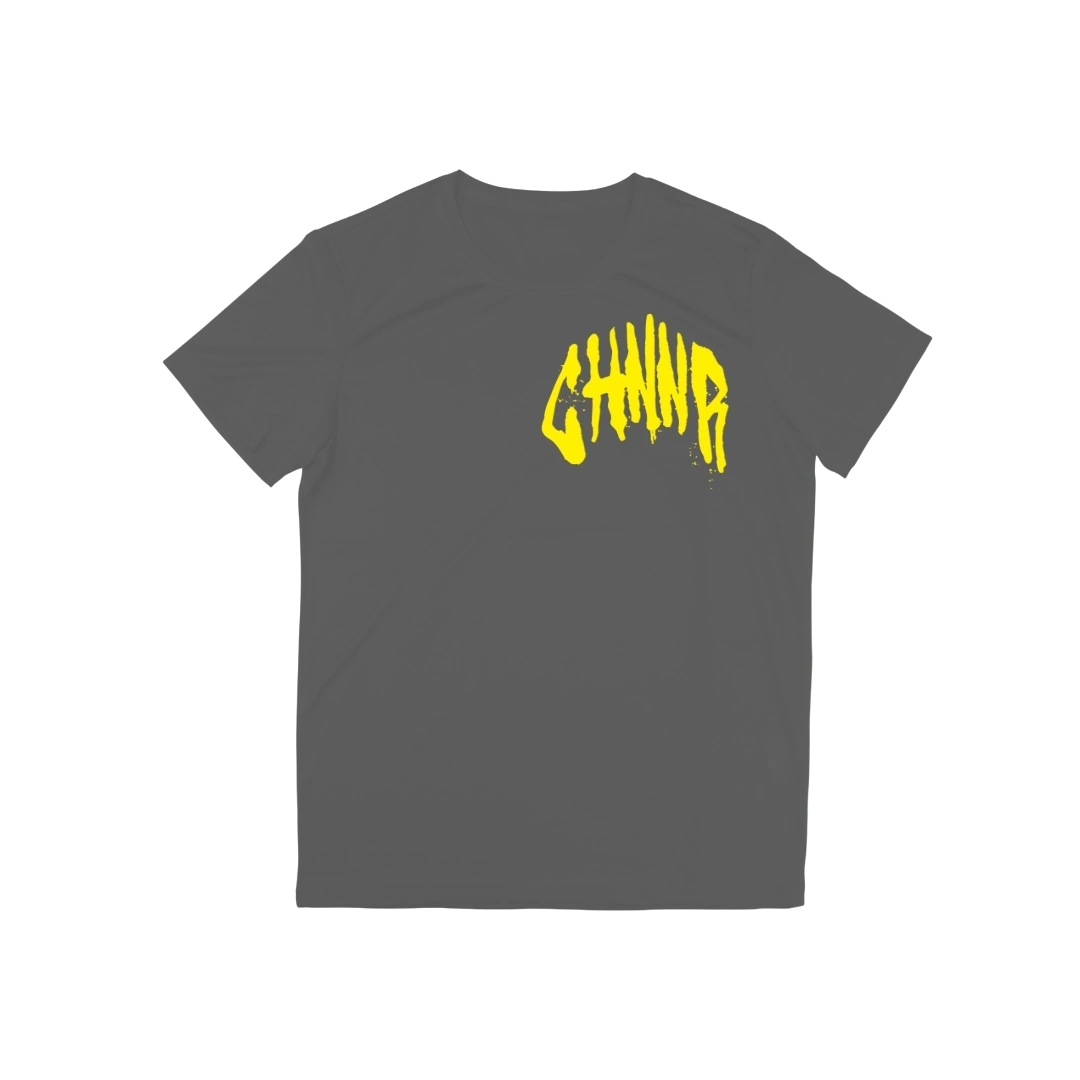 "THE CLASSIC TEE" - GREY/YELLOW
